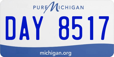 MI license plate DAY8517