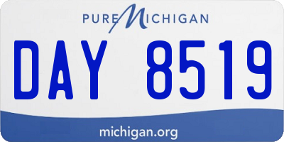 MI license plate DAY8519