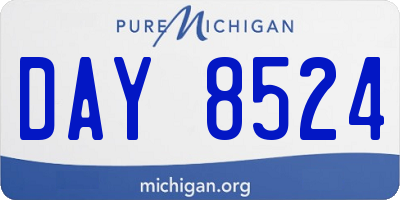 MI license plate DAY8524