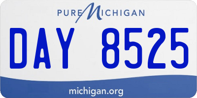 MI license plate DAY8525