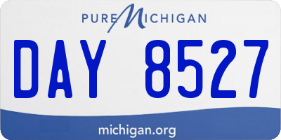 MI license plate DAY8527
