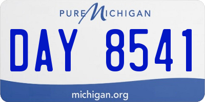 MI license plate DAY8541
