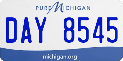 MI license plate DAY8545