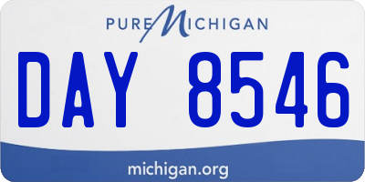 MI license plate DAY8546