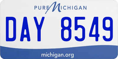 MI license plate DAY8549