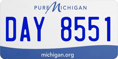 MI license plate DAY8551