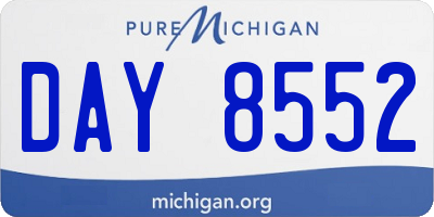 MI license plate DAY8552