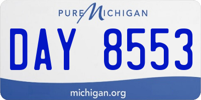 MI license plate DAY8553
