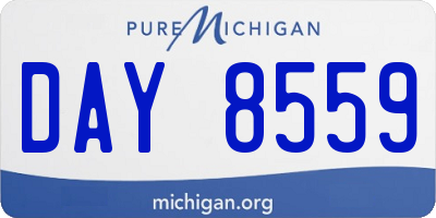 MI license plate DAY8559