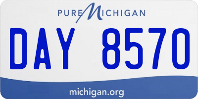 MI license plate DAY8570