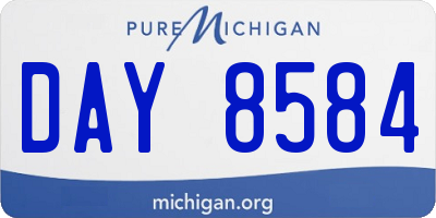 MI license plate DAY8584