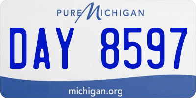 MI license plate DAY8597