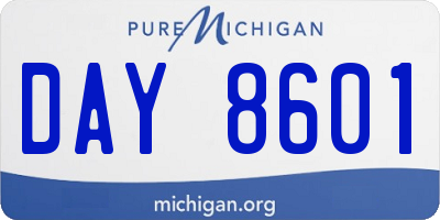 MI license plate DAY8601