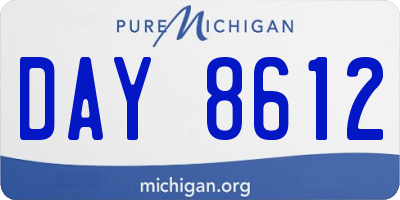 MI license plate DAY8612