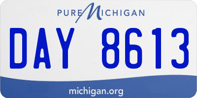MI license plate DAY8613