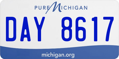 MI license plate DAY8617