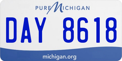 MI license plate DAY8618