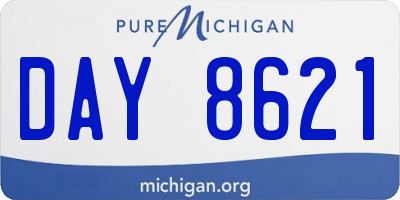 MI license plate DAY8621