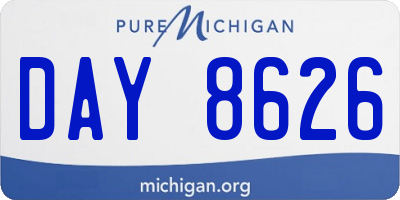 MI license plate DAY8626