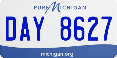 MI license plate DAY8627