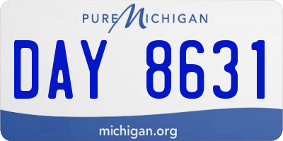 MI license plate DAY8631