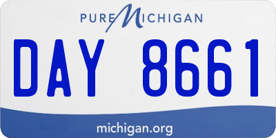 MI license plate DAY8661