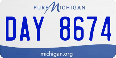 MI license plate DAY8674