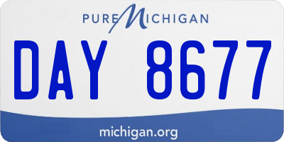 MI license plate DAY8677