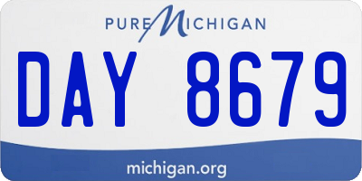 MI license plate DAY8679