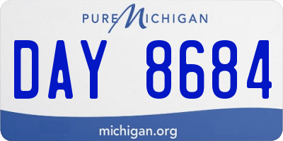 MI license plate DAY8684