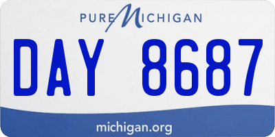 MI license plate DAY8687