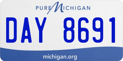 MI license plate DAY8691