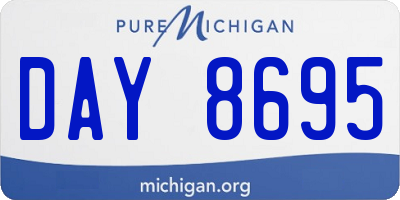 MI license plate DAY8695