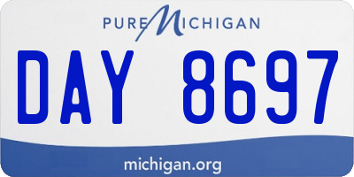 MI license plate DAY8697