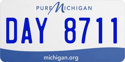 MI license plate DAY8711