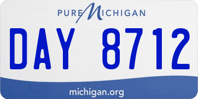 MI license plate DAY8712