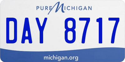 MI license plate DAY8717