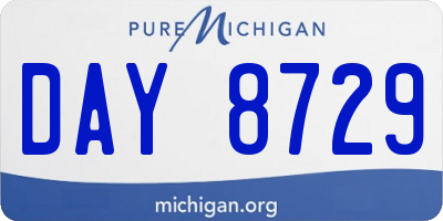 MI license plate DAY8729