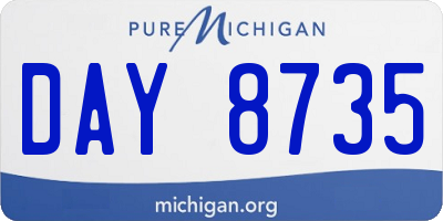 MI license plate DAY8735