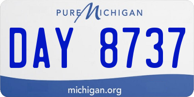 MI license plate DAY8737