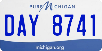 MI license plate DAY8741
