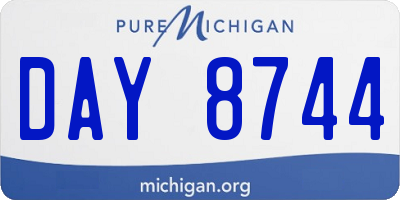 MI license plate DAY8744