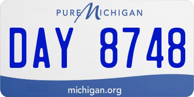 MI license plate DAY8748