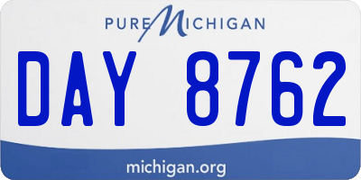 MI license plate DAY8762