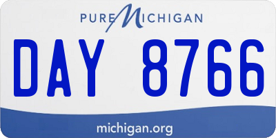 MI license plate DAY8766