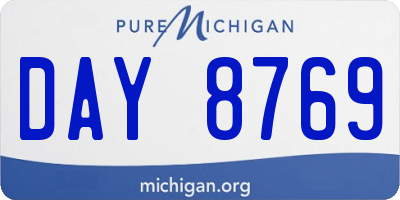 MI license plate DAY8769