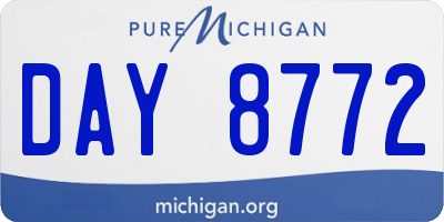 MI license plate DAY8772