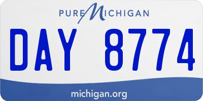 MI license plate DAY8774