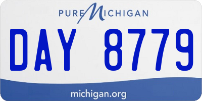 MI license plate DAY8779