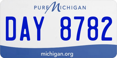 MI license plate DAY8782
